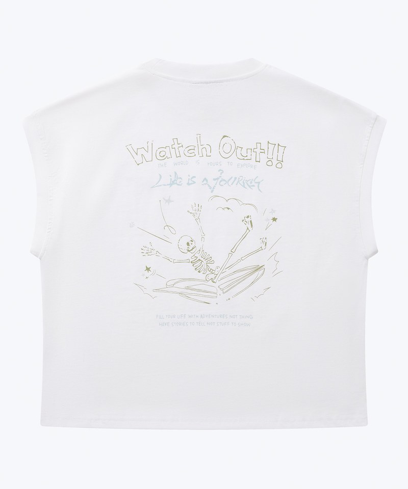 SNS0140W-251 無袖印花上衣 Break The sense Printed Top