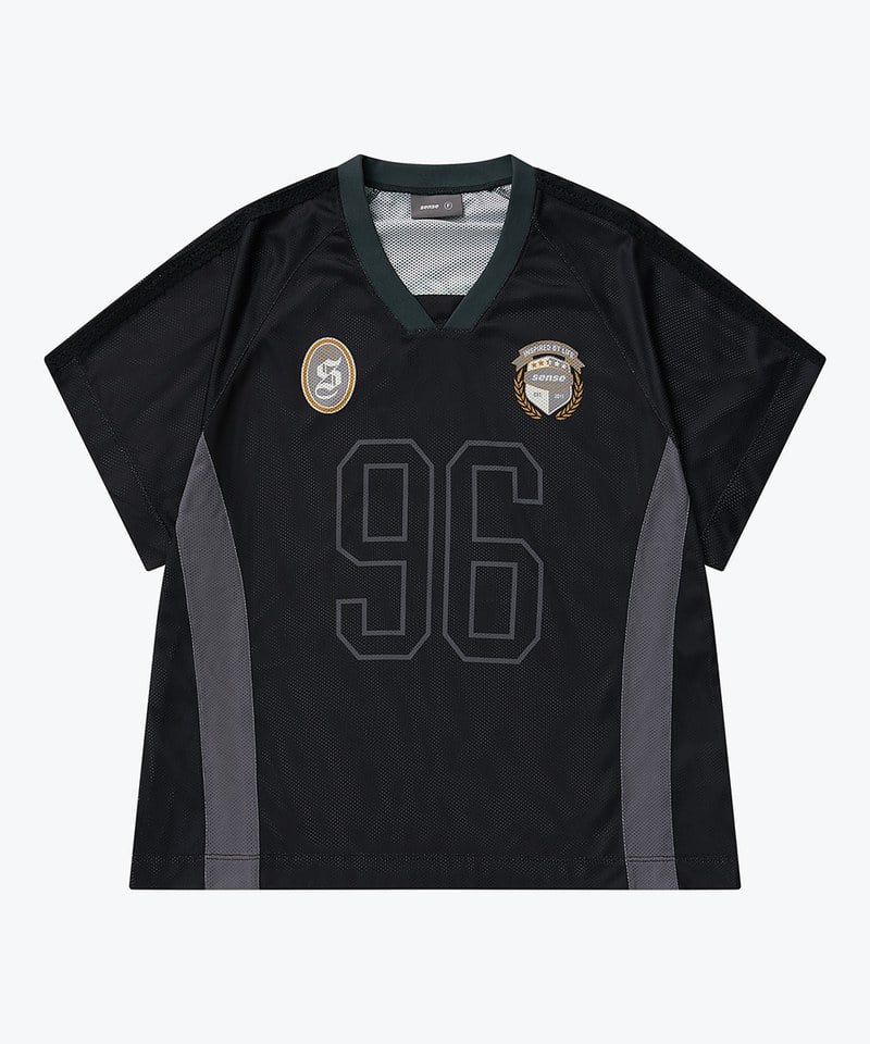 SNS0142W-251 拼接足球上衣 Football Mesh Oversize T-Shirts
