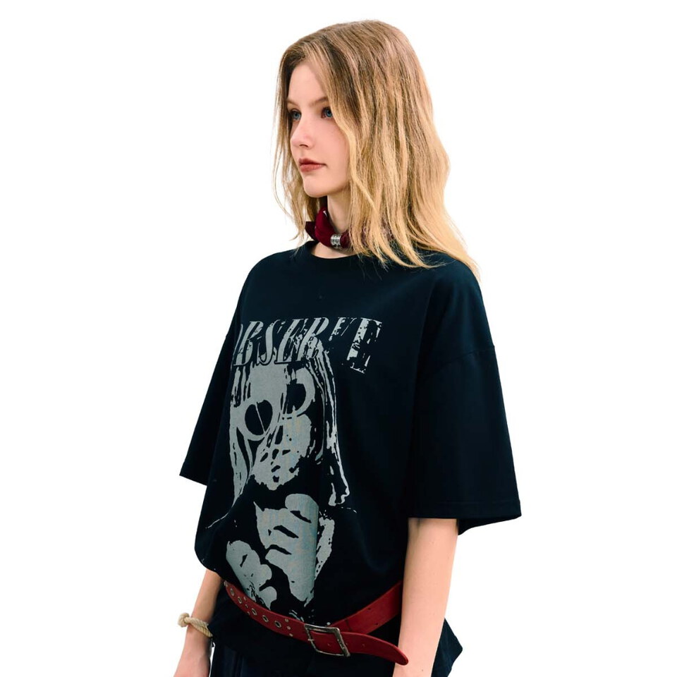 圖像短袖上衣 Oberserve Mask Graphic SS