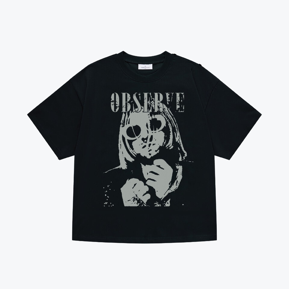 圖像短袖上衣 Oberserve Mask Graphic SS