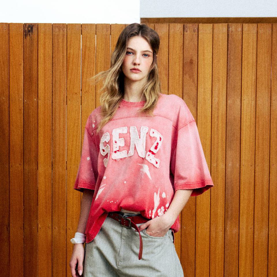 SNS0153-261 做舊短袖上衣 Drip Distressed Jersey SS