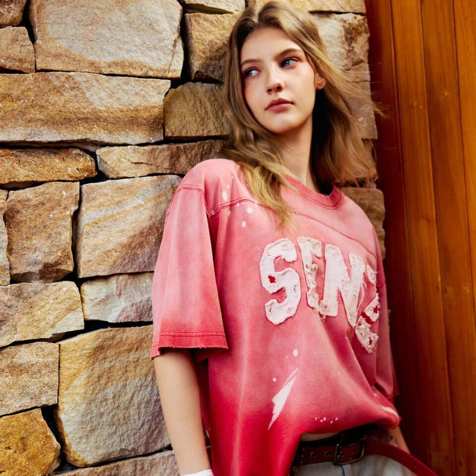 做舊短袖上衣 Drip Distressed Jersey SS