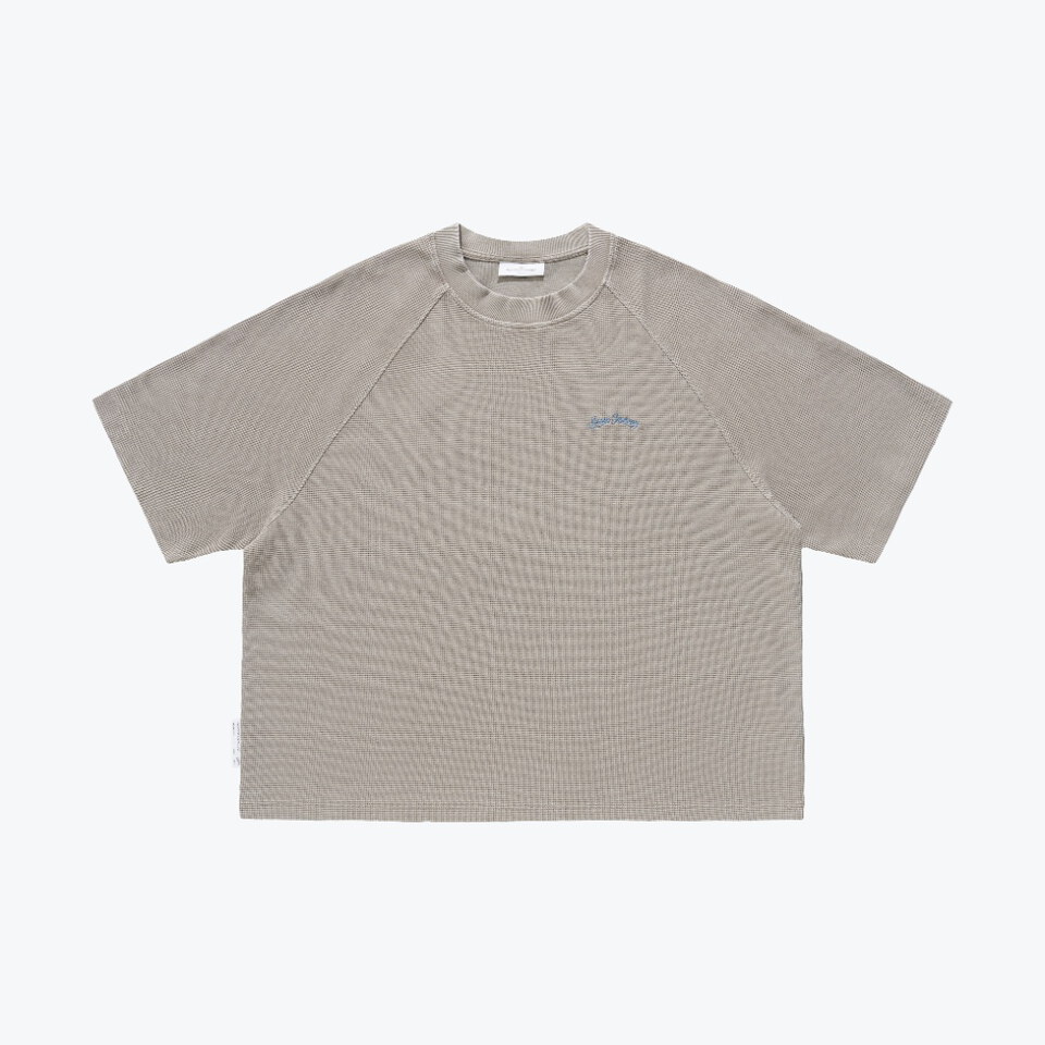 水洗華夫格短Tee Pigment Dyed Waffle Boxy Tee