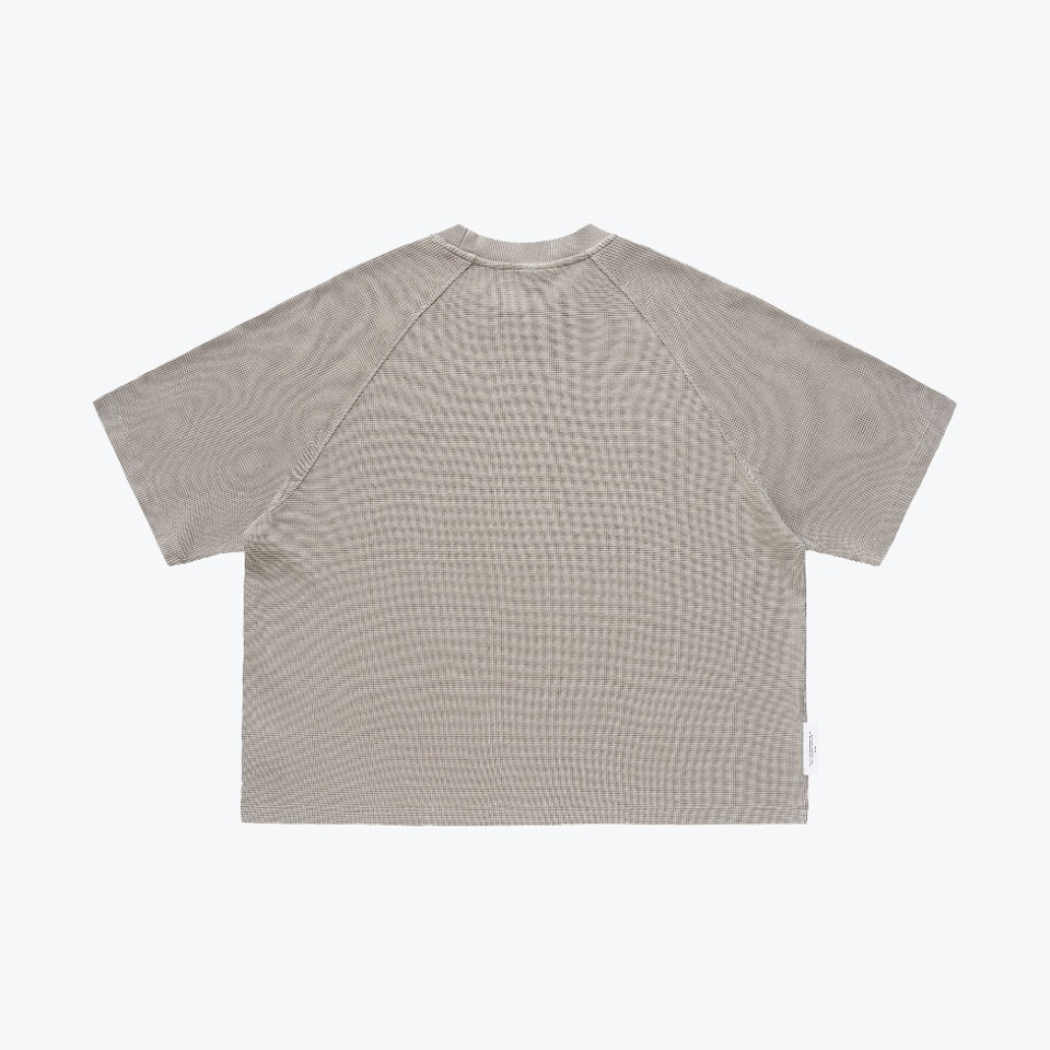 水洗華夫格短Tee Pigment Dyed Waffle Boxy Tee