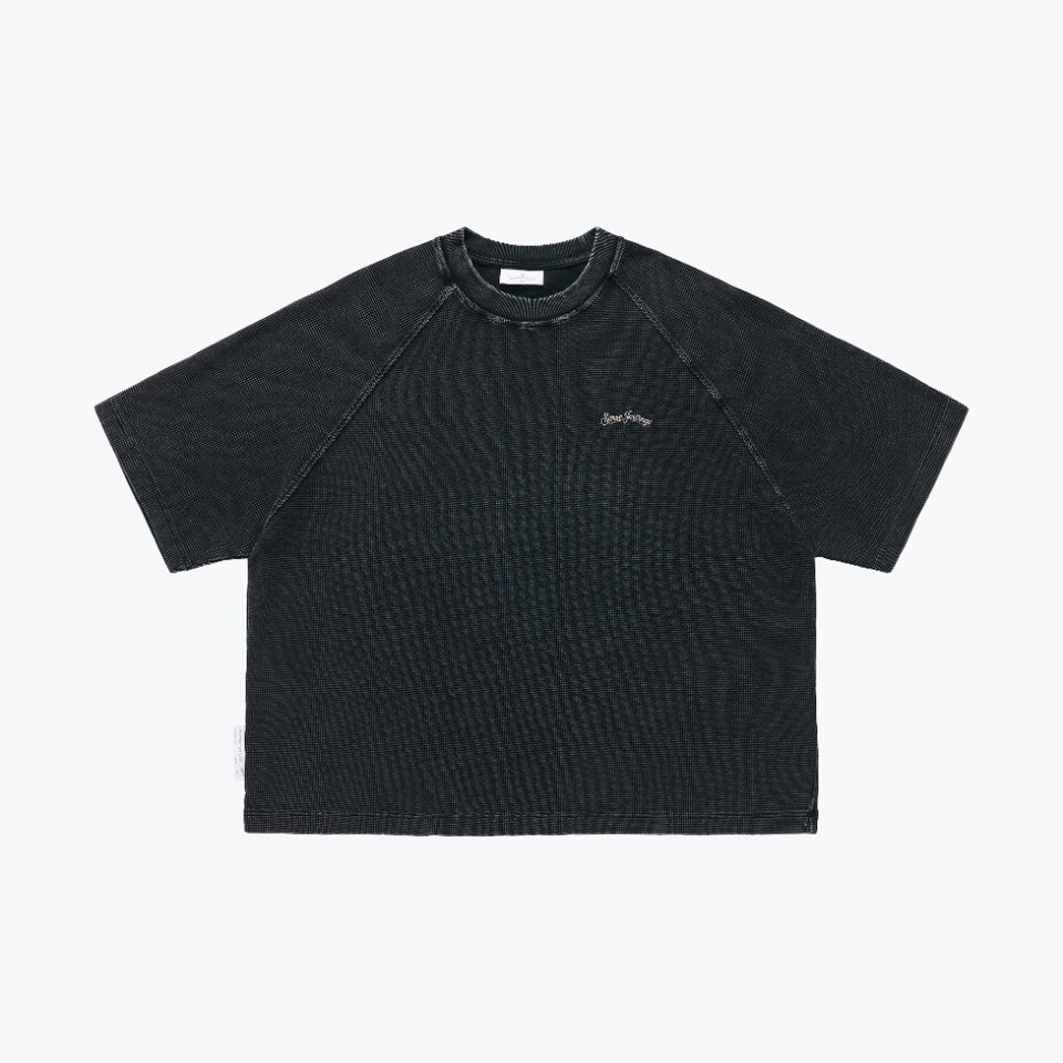 水洗華夫格短Tee Pigment Dyed Waffle Boxy Tee