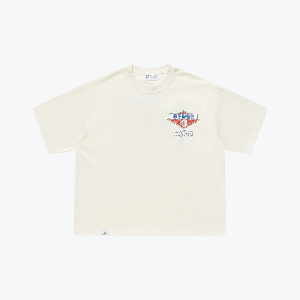 sense x Katol 聯名復古校徽短Tee Motor-Graphic Varsity Tee