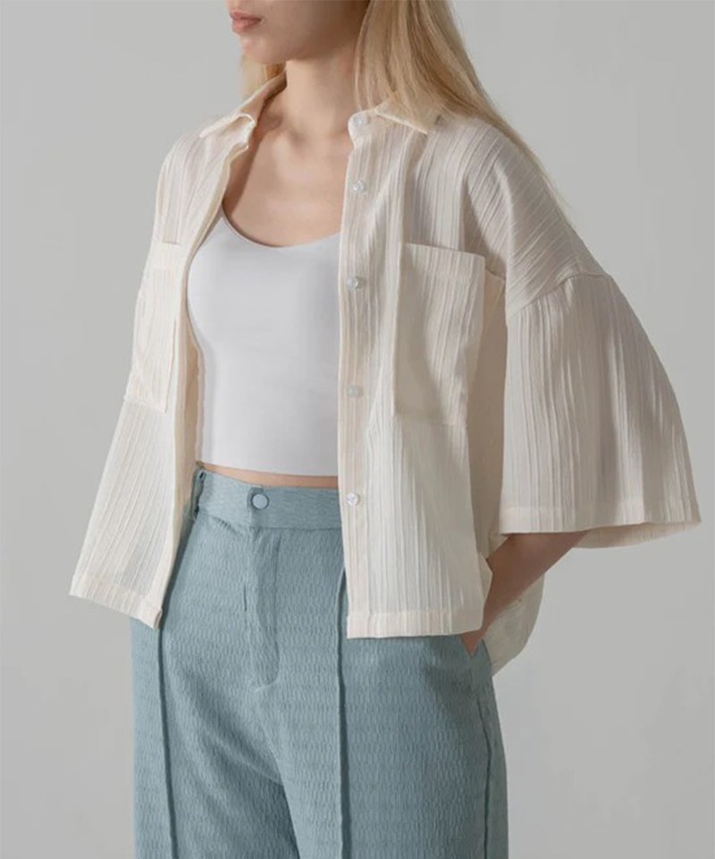 緹花刺繡襯衫 Jacquard SS Shirt