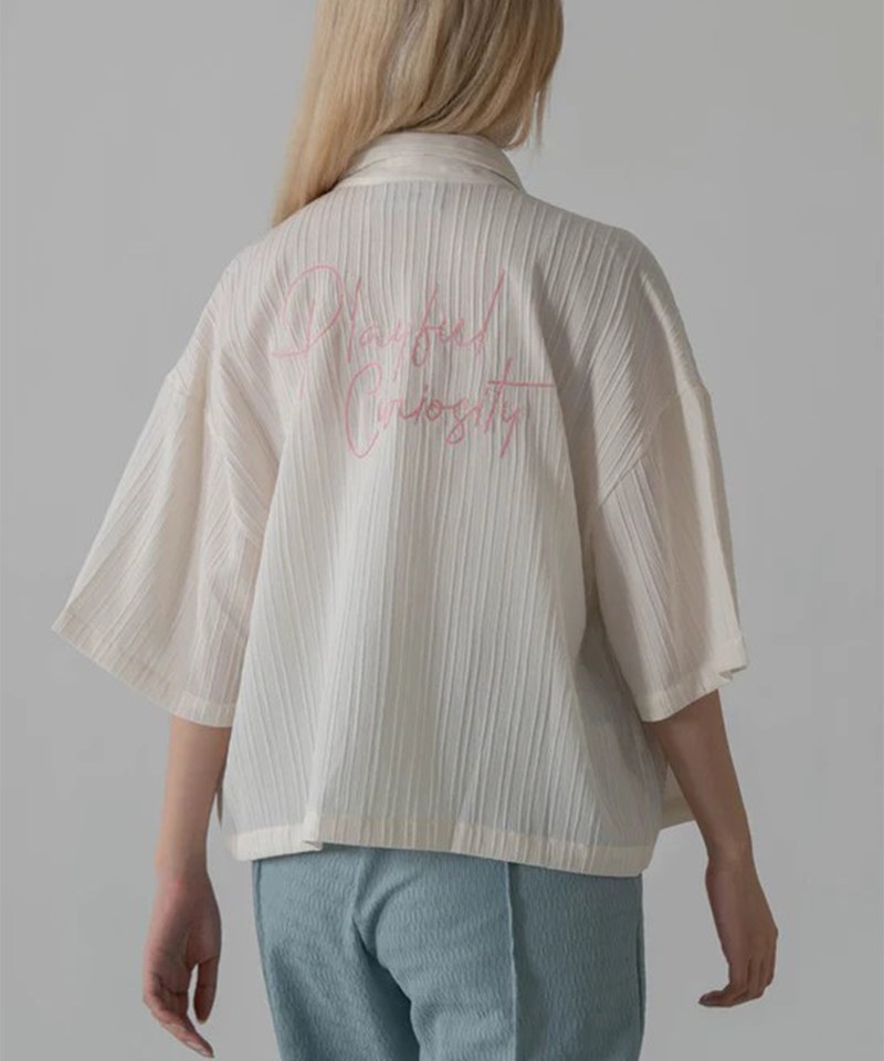 緹花刺繡襯衫 Jacquard SS Shirt