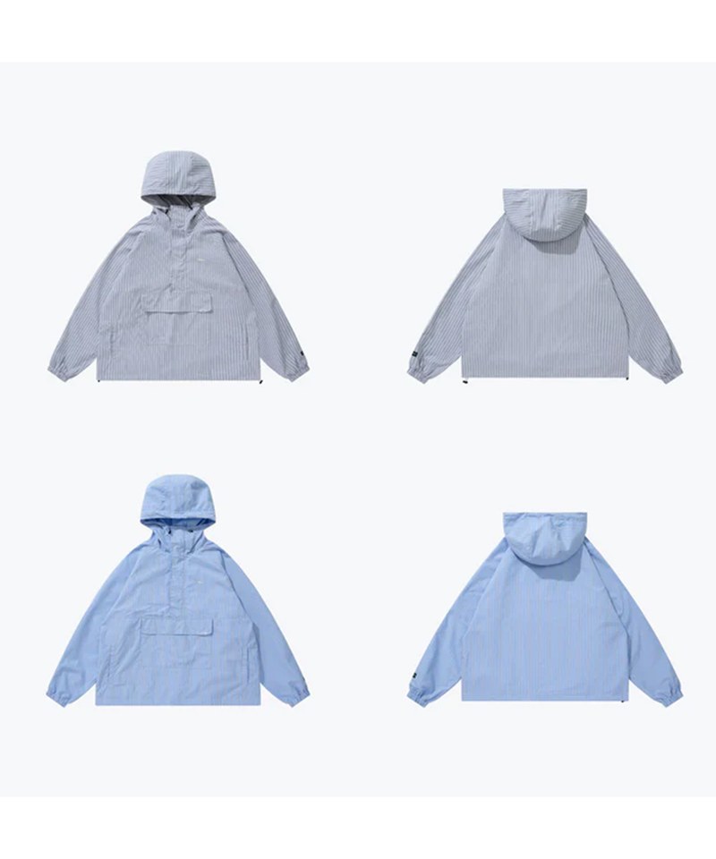 條紋拉鍊套頭衫 Stripe Zip up Pullover