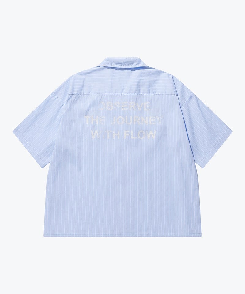古巴領條紋襯衫 Short Cut Stripe Shirt
