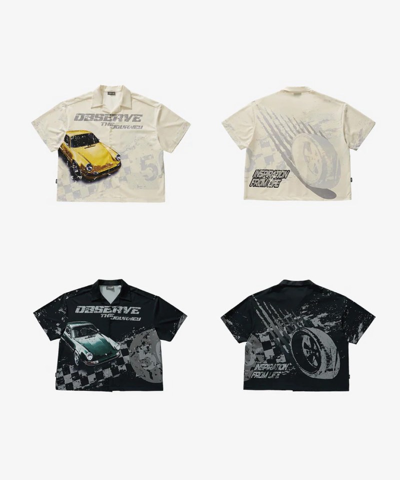跑車圖像襯衫 Racing Full Print Shirt