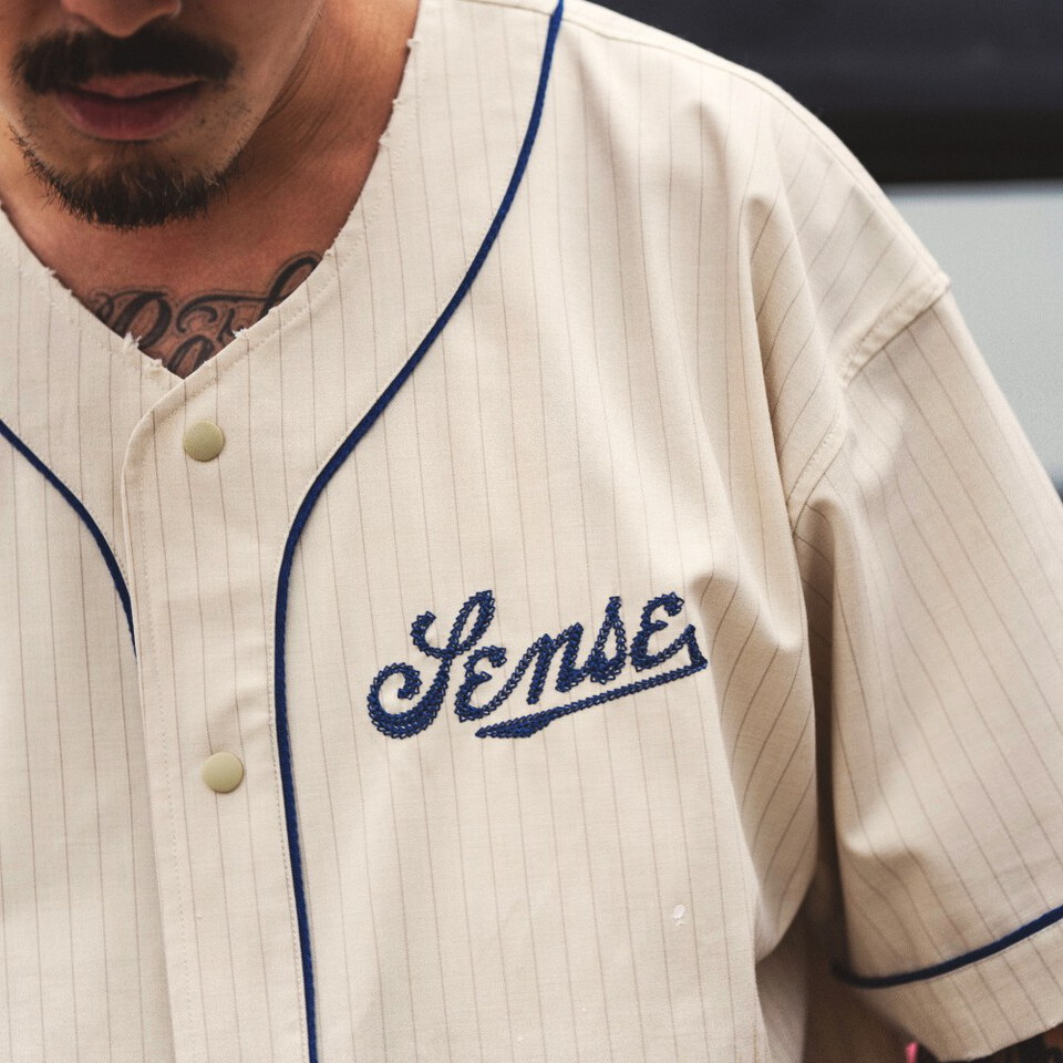 sense x Katol 聯名棒球衫 Chain-Stitch Baseball Jersey