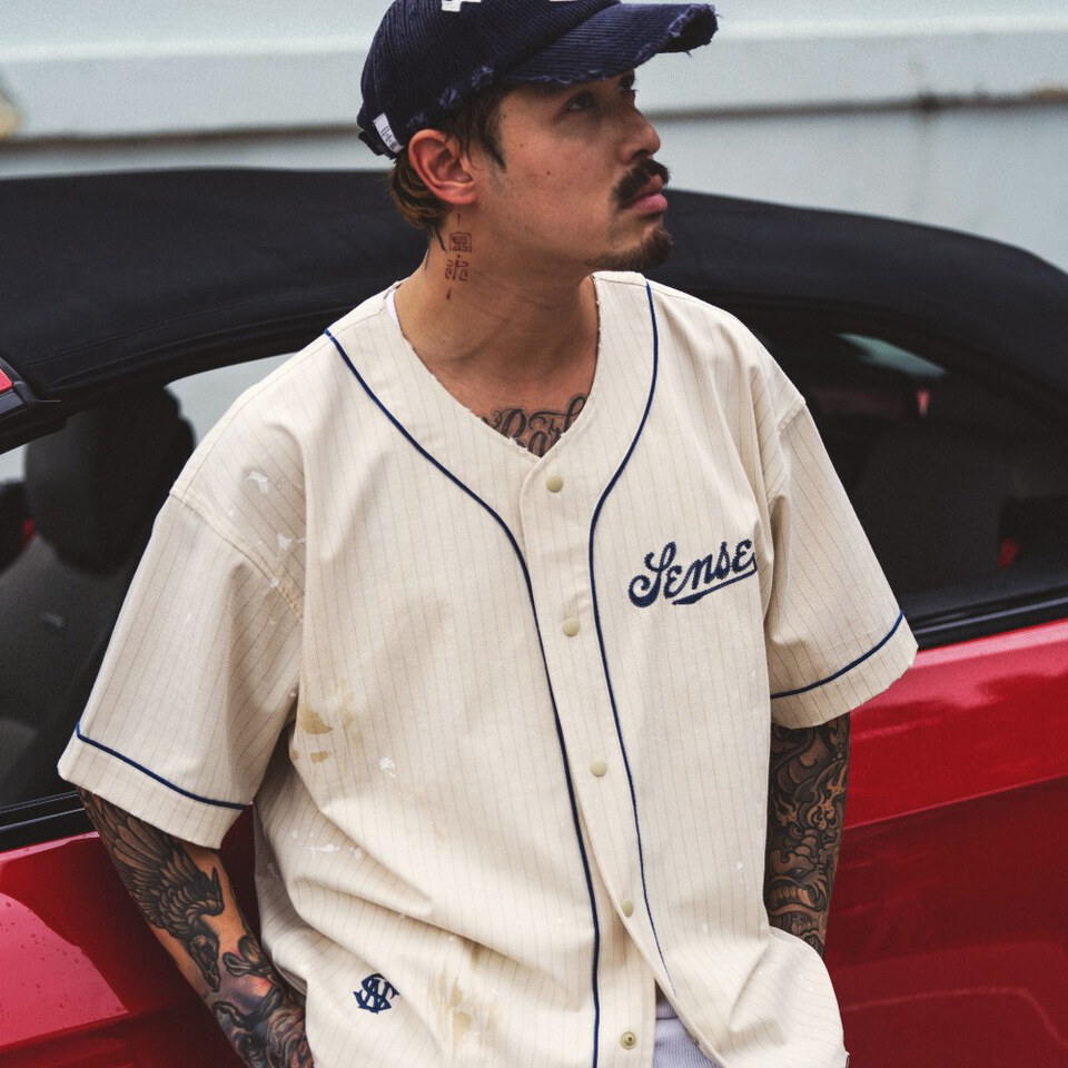 sense x Katol 聯名棒球衫 Chain-Stitch Baseball Jersey