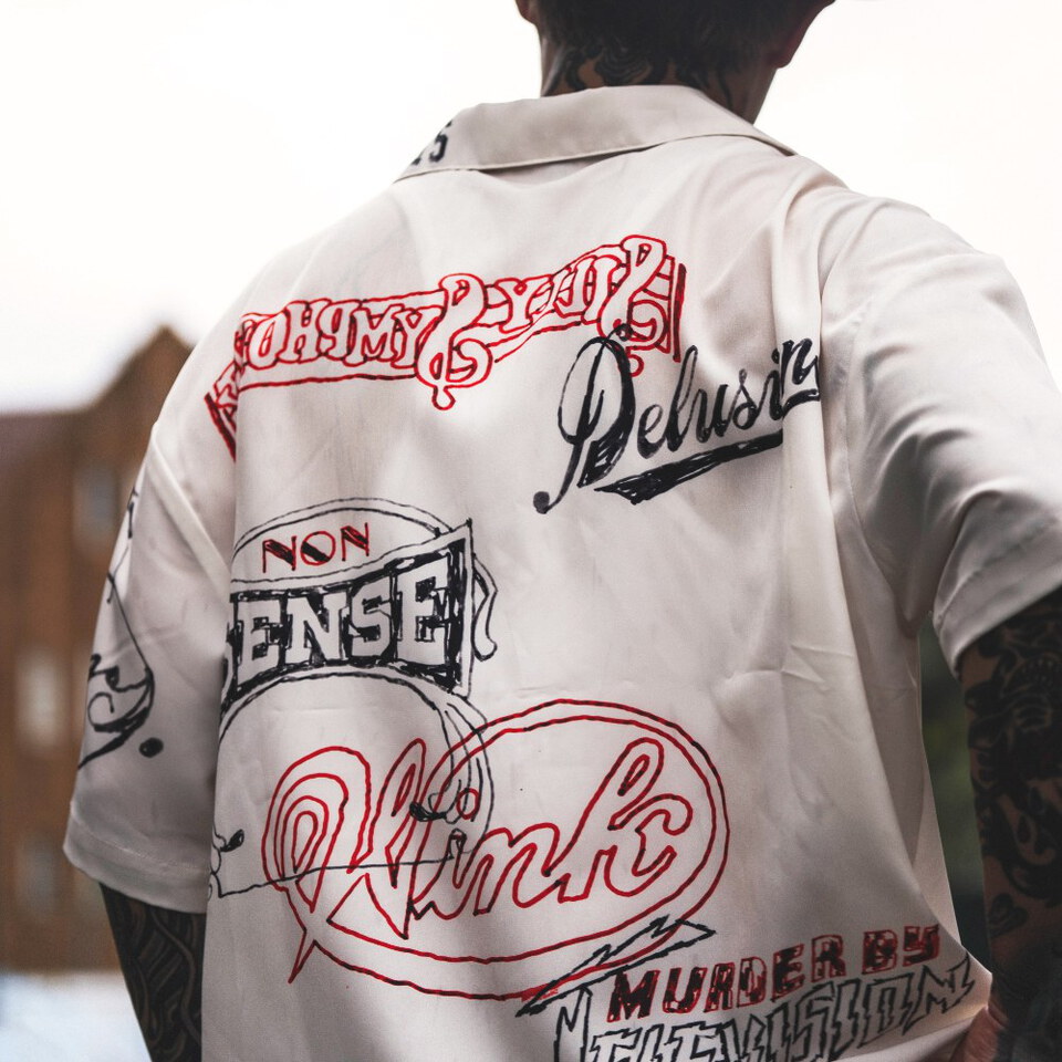sense x Katol 聯名塗鴉襯衫 Graffiti Sketch Camp Shirt