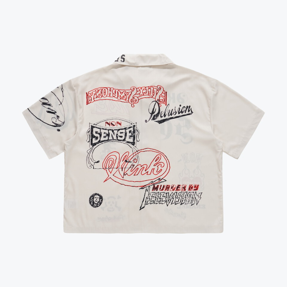 sense x Katol 聯名塗鴉襯衫 Graffiti Sketch Camp Shirt