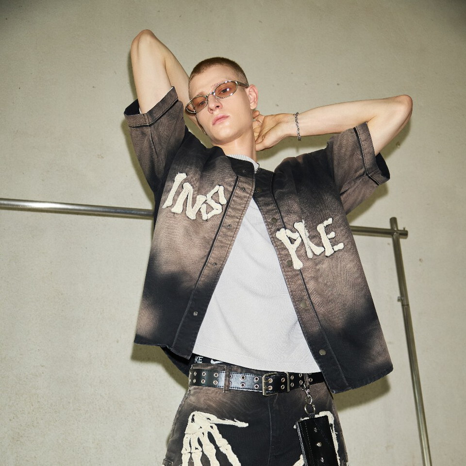 貼布棒球衫 Bone Applique Baseball Jersey