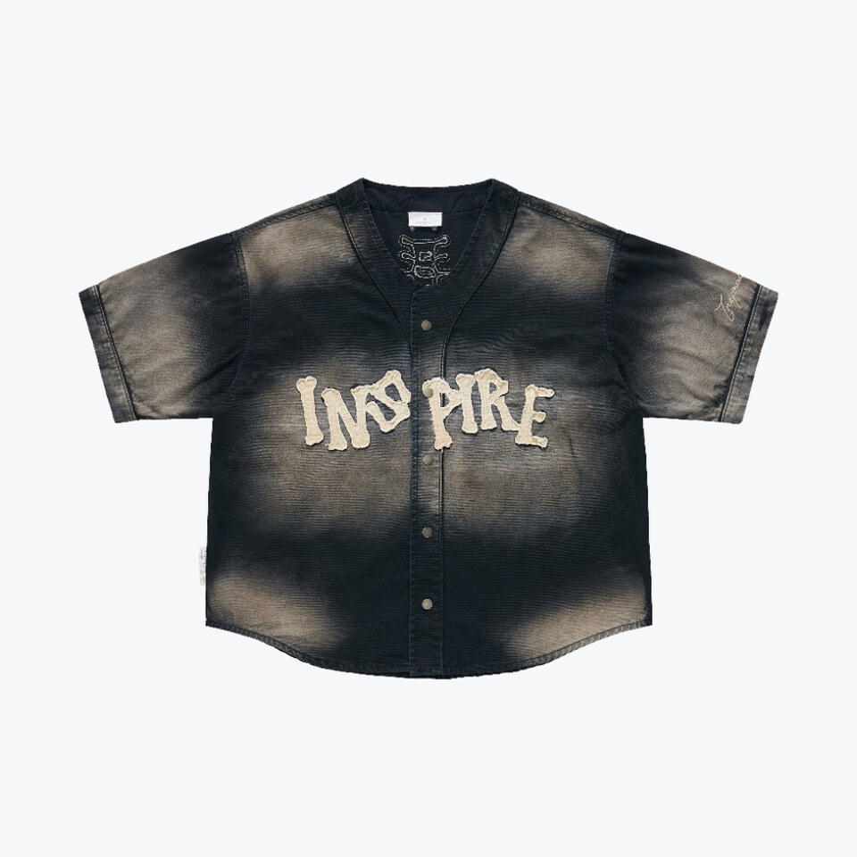 貼布棒球衫 Bone Applique Baseball Jersey