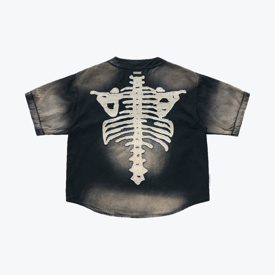 貼布棒球衫 Bone Applique Baseball Jersey