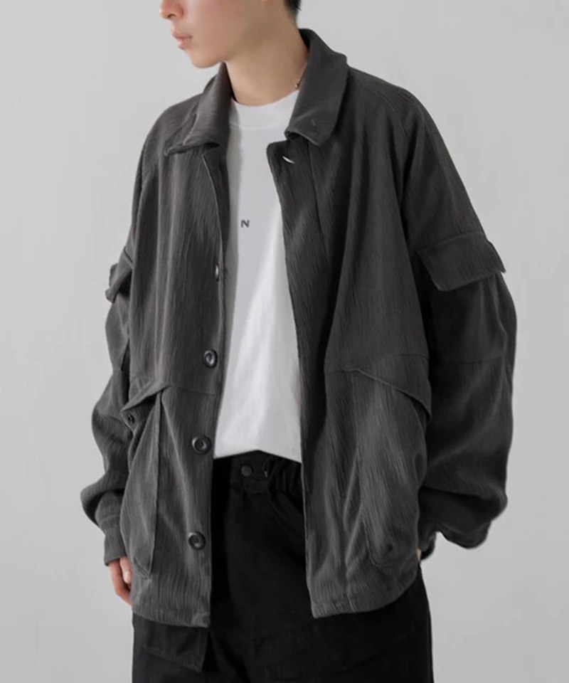 褶皺野戰夾克 Pleats Field Jacket