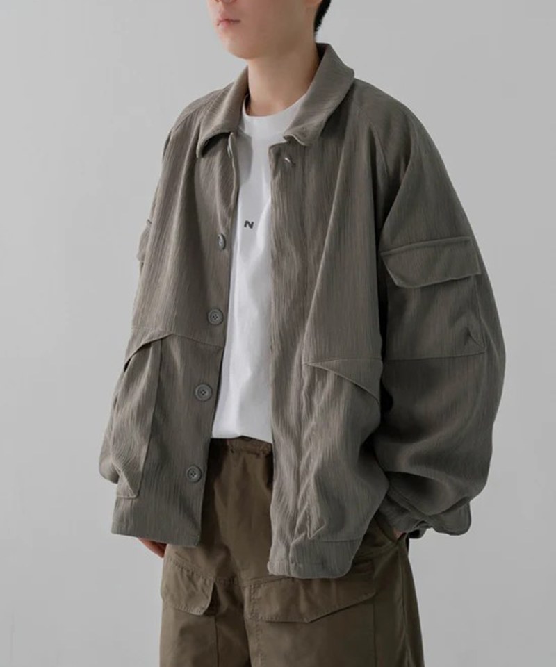 褶皺野戰夾克 Pleats Field Jacket