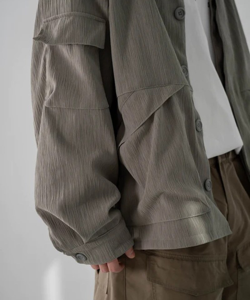 褶皺野戰夾克 Pleats Field Jacket