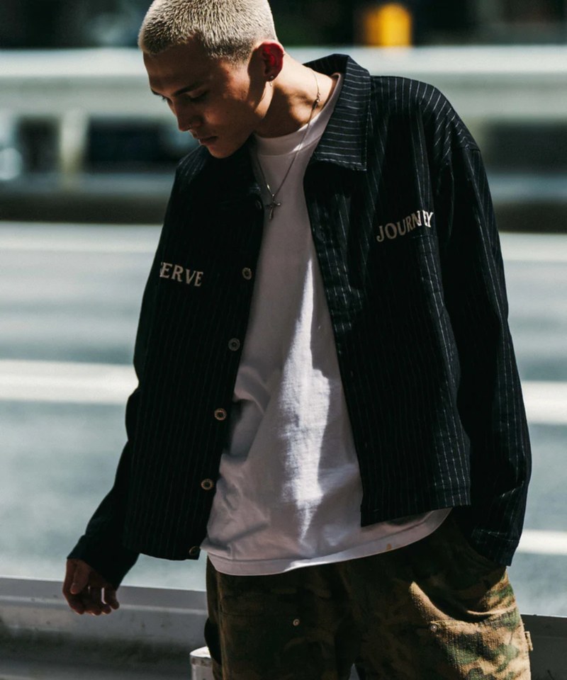 工裝外套 Stripe Patch Worker Jacket