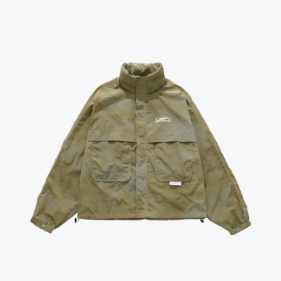 SNS1122-252 波紋染風衣外套 Wave Dye Trench Jacket