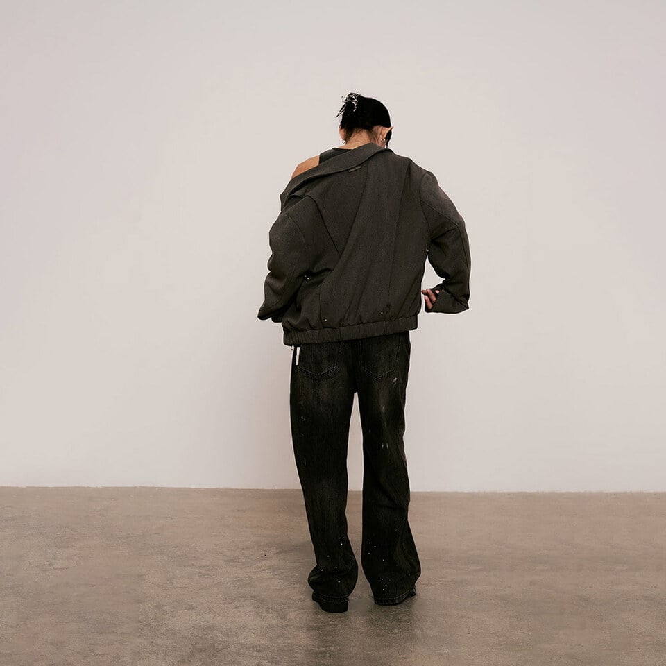 SNS1123-252 短版拉鍊外套 Beaver Zip Short Jacket