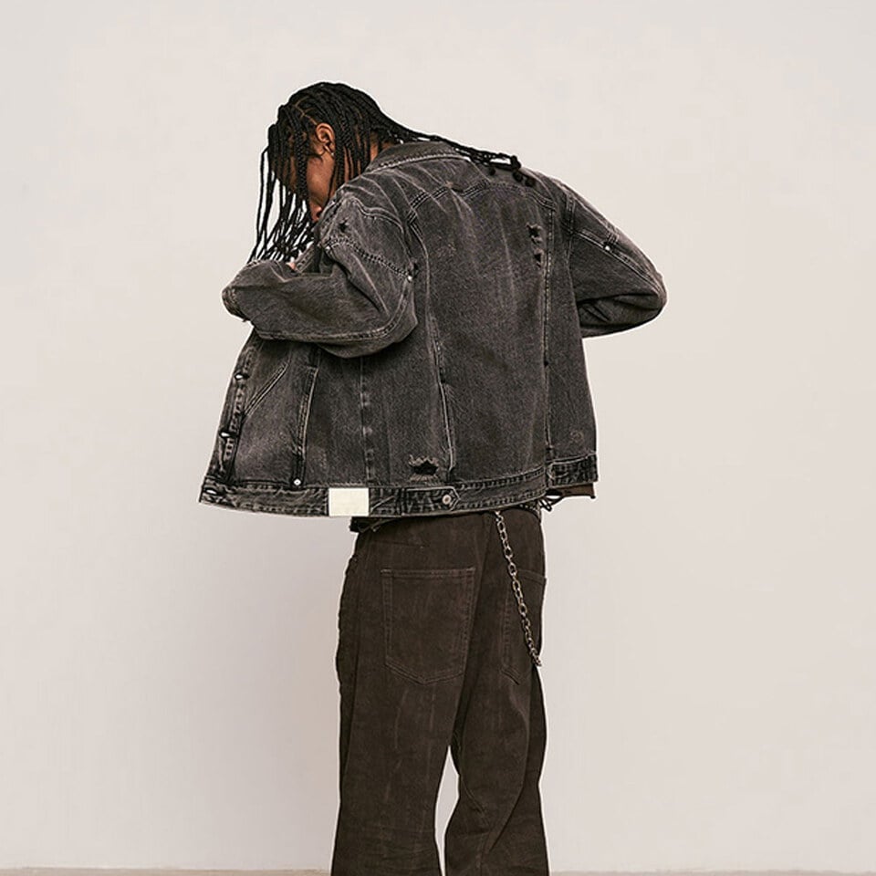 SNS1124-252 丹寧外套 Crash Destroy Denim JKT