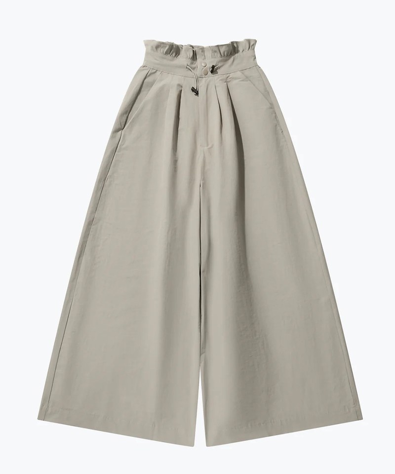 傘形抽繩長褲 Waffle High Waist Pants