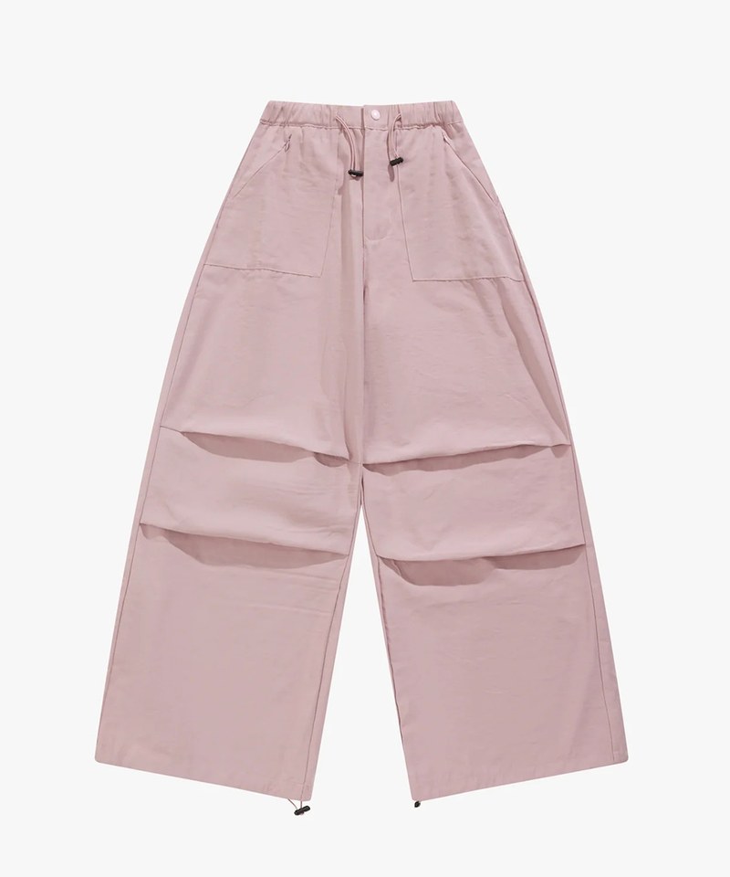 SNS1607-232 抽繩工裝褲 Wide Cut Cargo Pants Pink
