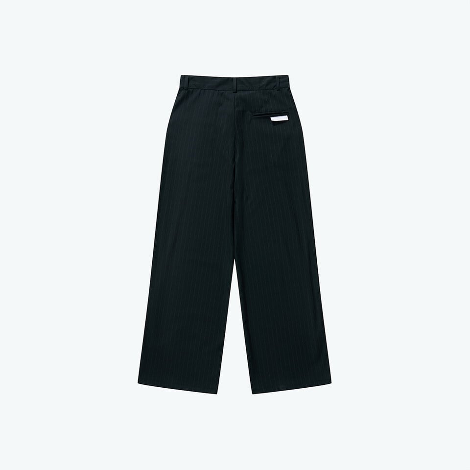 SNS1622-252 寬版長褲 Pleated Dark Stripe Wide Trousers