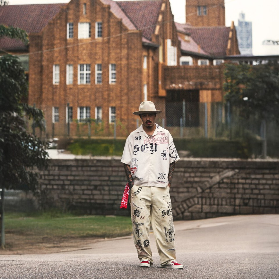 sense x Katol 聯名塗鴉長褲 Graffiti Mud-Painter Pants
