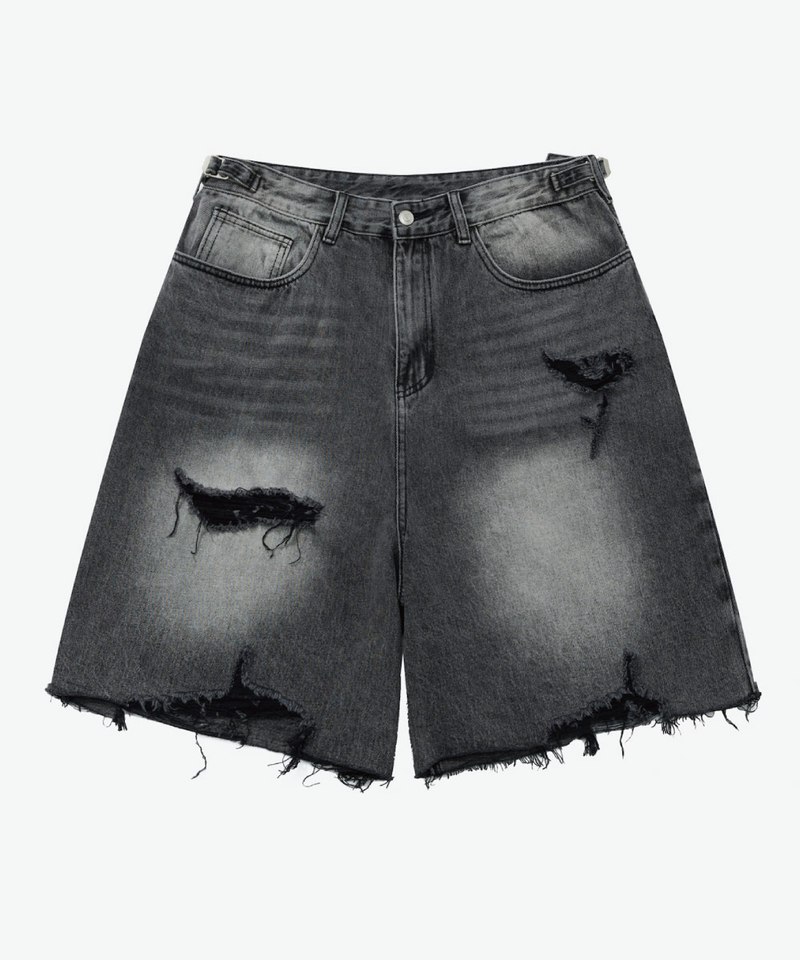 抽鬚牛仔短褲 DESTROYED DENIM SHORTS
