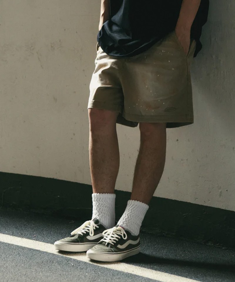 SNS1709-241 水洗潑墨短褲 Heavywash Smudged Chino Short