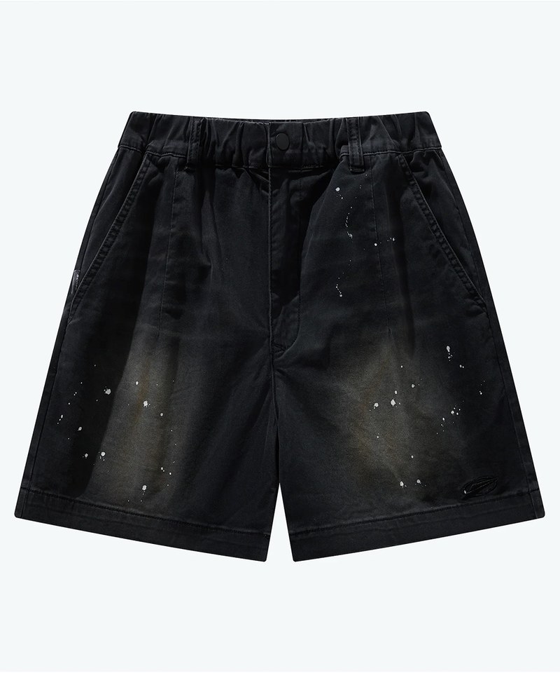 SNS1709-241 水洗潑墨短褲 Heavywash Smudged Chino Short