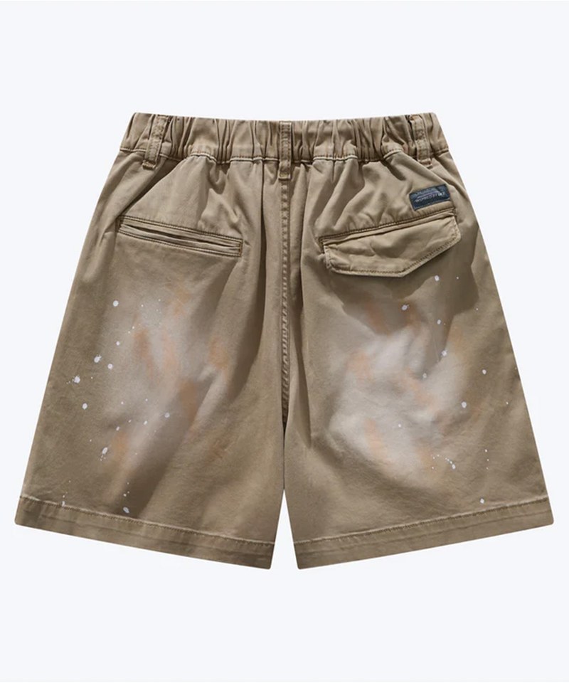 SNS1709-241 水洗潑墨短褲 Heavywash Smudged Chino Short