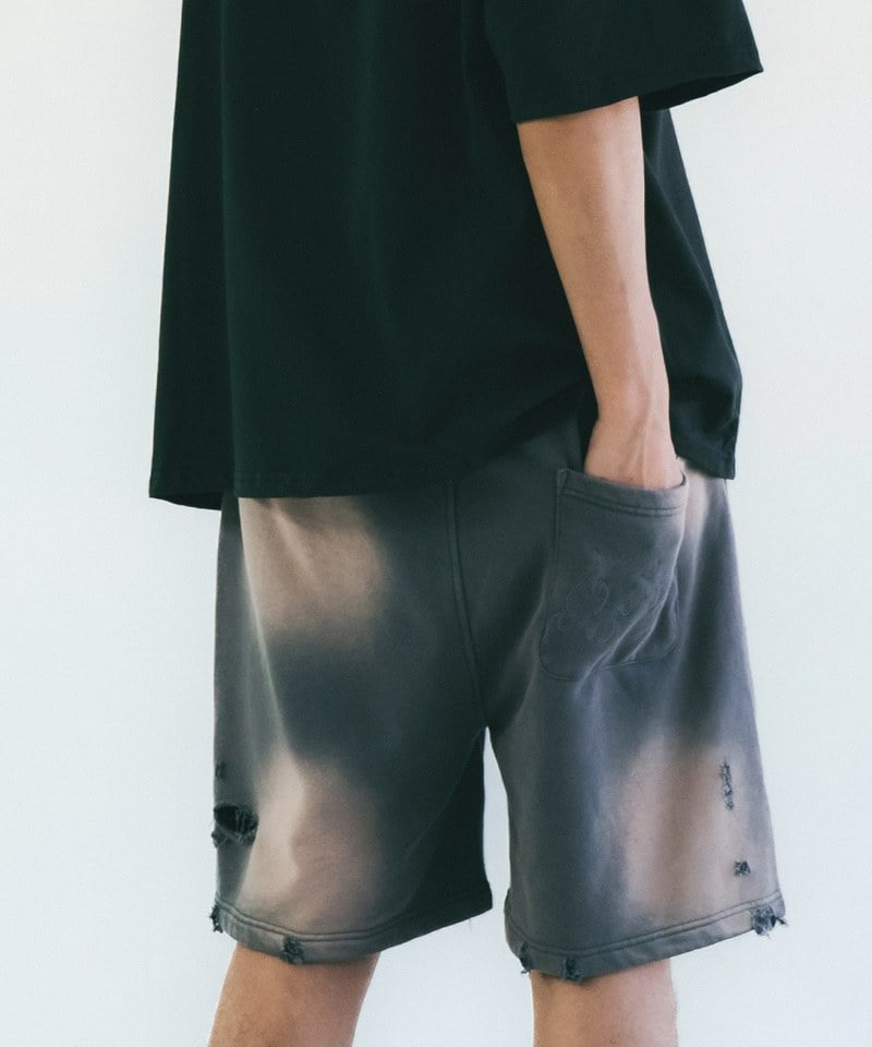 SNS1712-252 水洗運動短褲 Sun Faded Wash Sueat Shorts