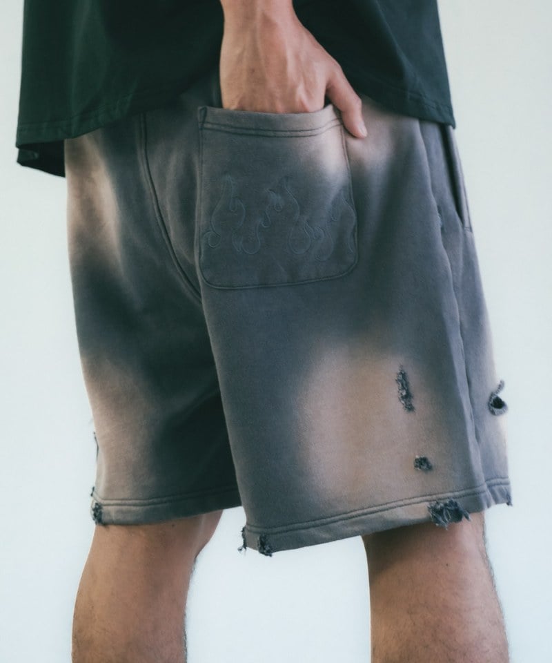 SNS1712-252 水洗運動短褲 Sun Faded Wash Sueat Shorts
