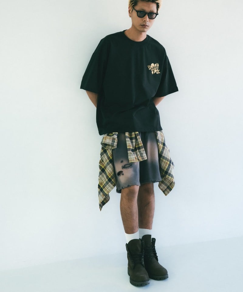 SNS1712-252 水洗運動短褲 Sun Faded Wash Sueat Shorts