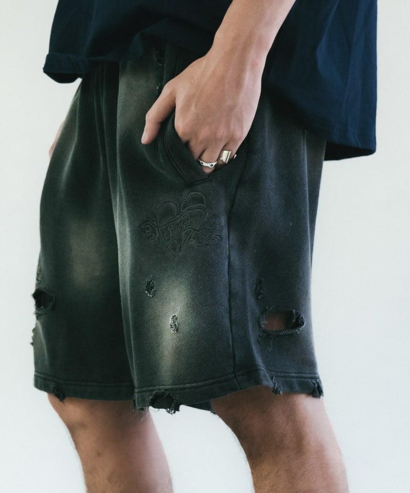 SNS1712-252 水洗運動短褲 Sun Faded Wash Sueat Shorts
