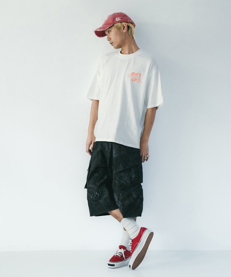 SNS1713-252 蛇紋工裝短褲 Snake Print Carpi Pants