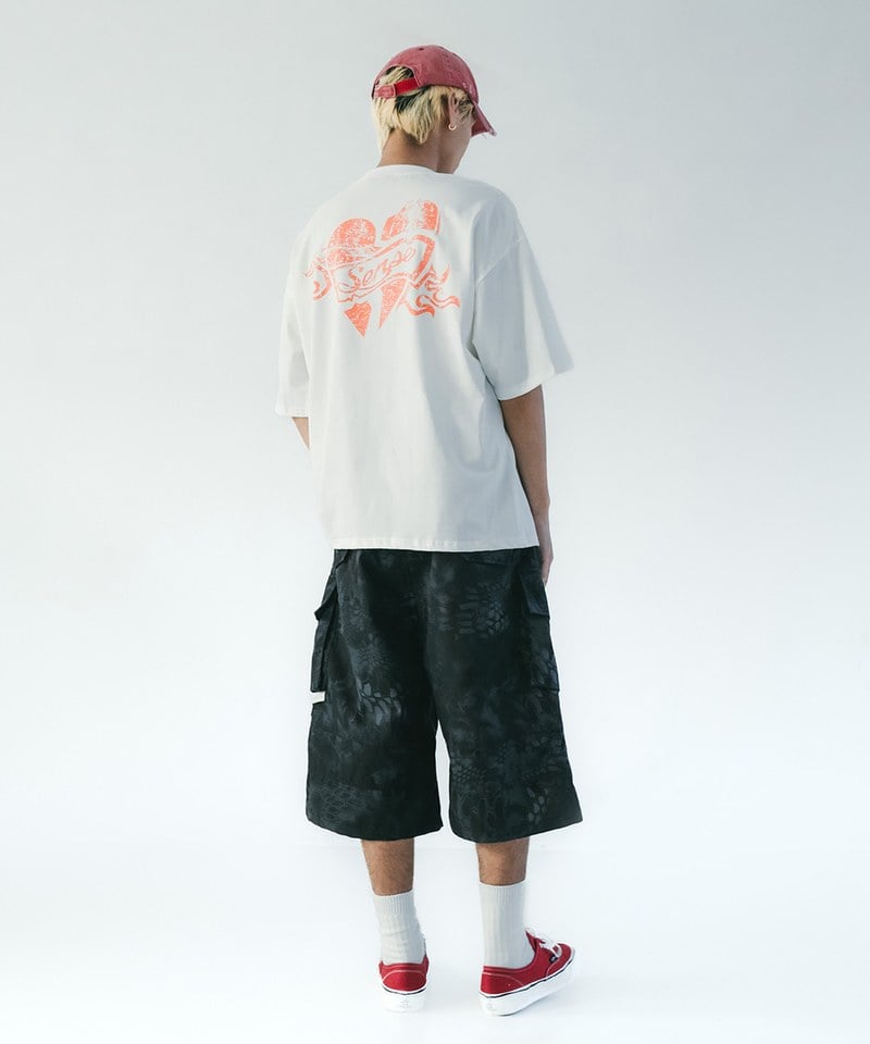 SNS1713-252 蛇紋工裝短褲 Snake Print Carpi Pants