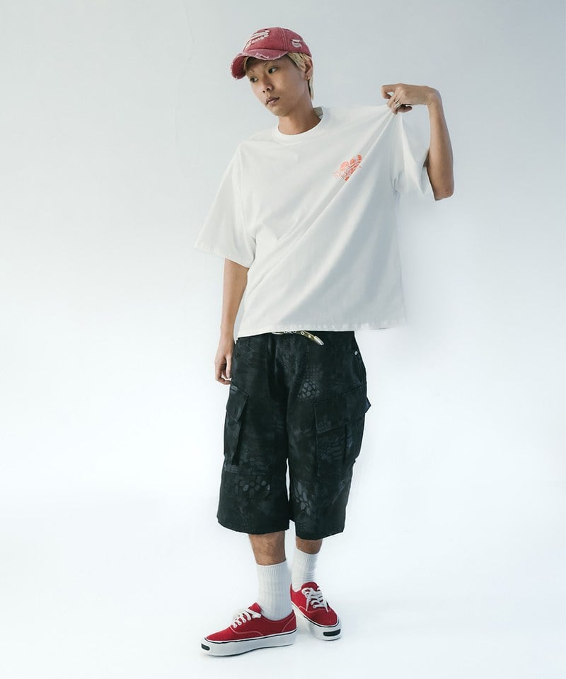 SNS1713-252 蛇紋工裝短褲 Snake Print Carpi Pants