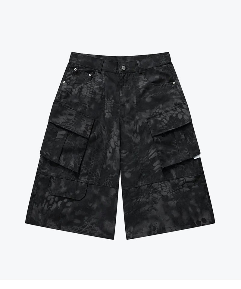 SNS1713-252 蛇紋工裝短褲 Snake Print Carpi Pants