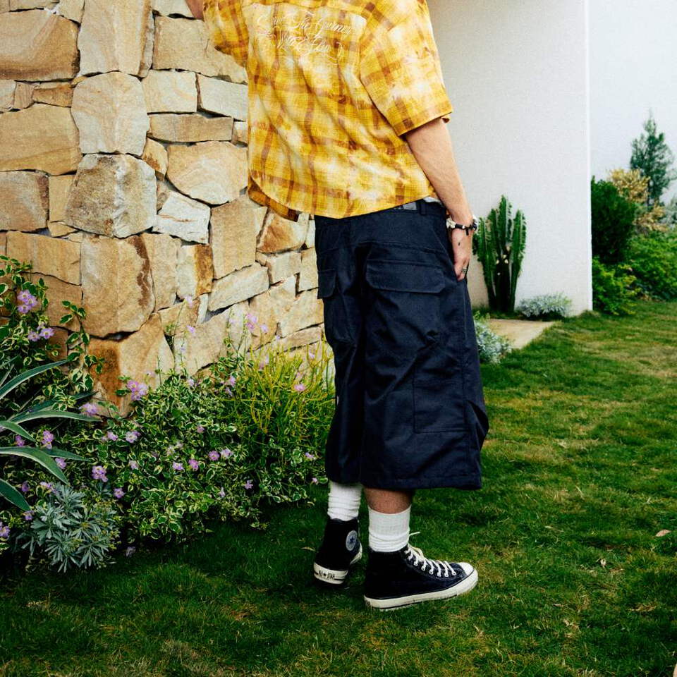 寬版斜紋短褲 Wide Cut Twill Shorts