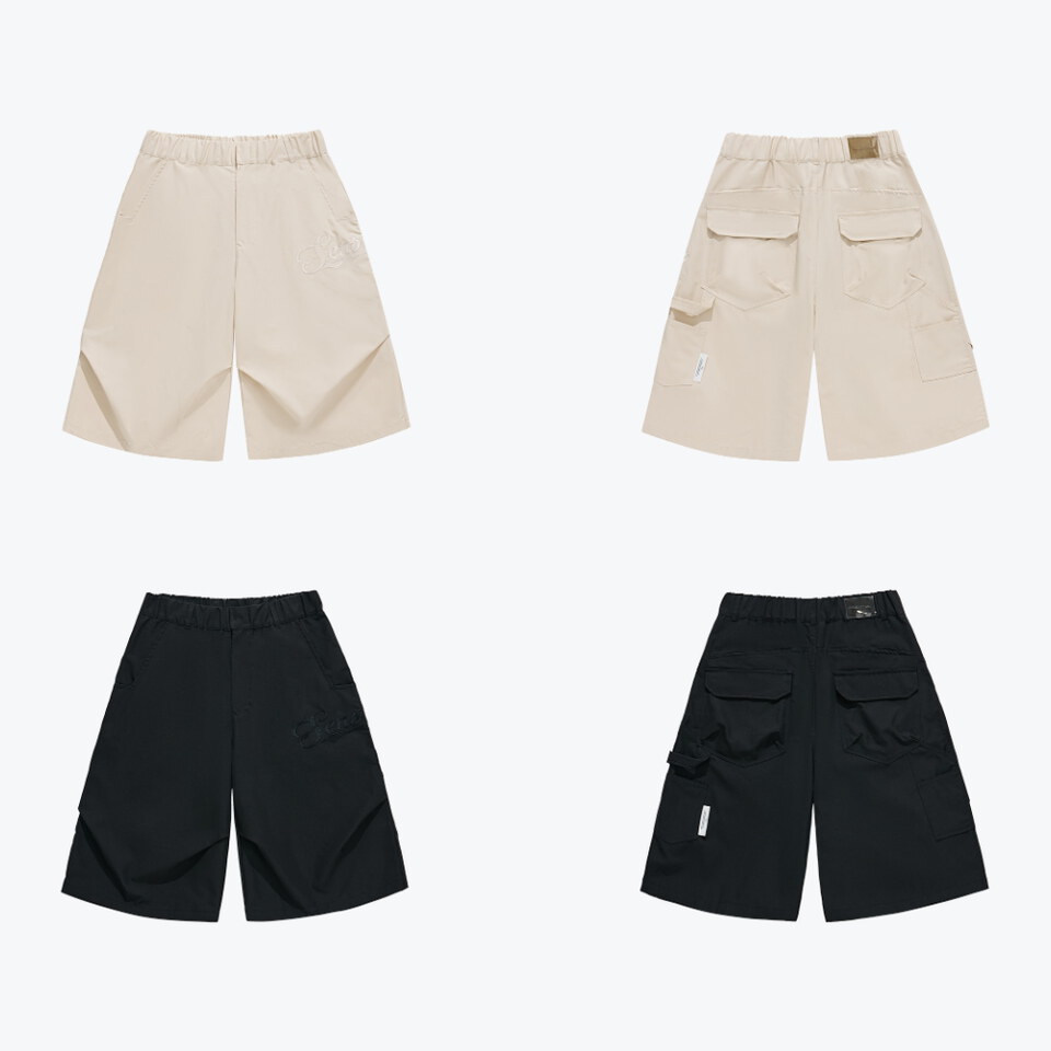 寬版斜紋短褲 Wide Cut Twill Shorts