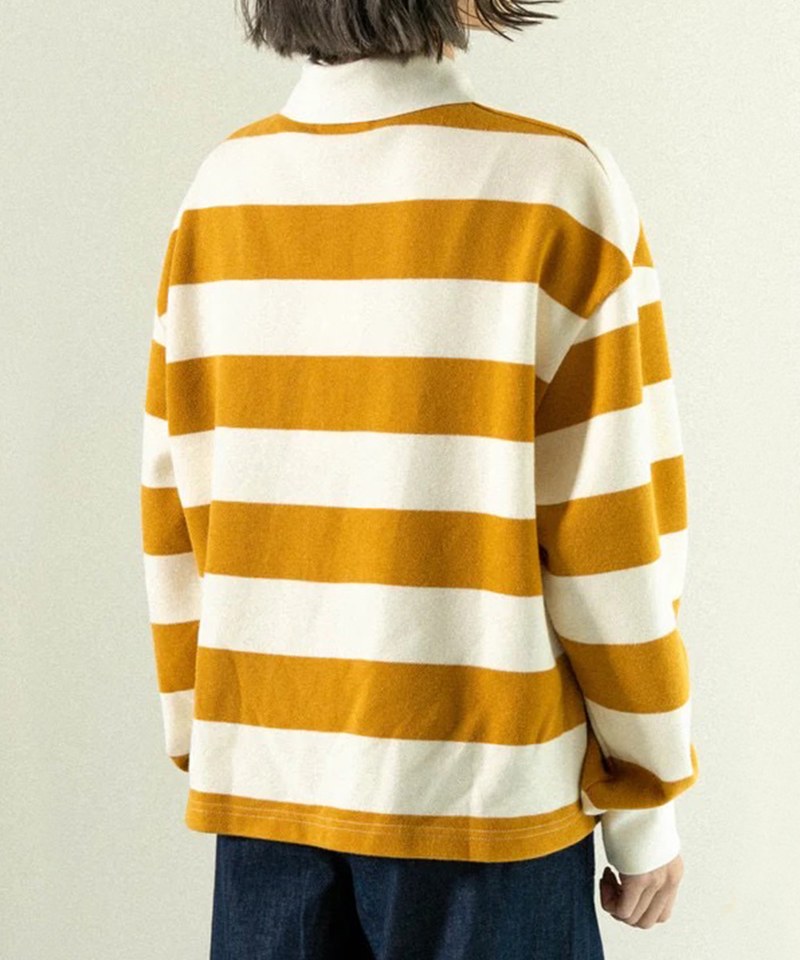 條紋Polo衫 Long Sleeve Polo Tee