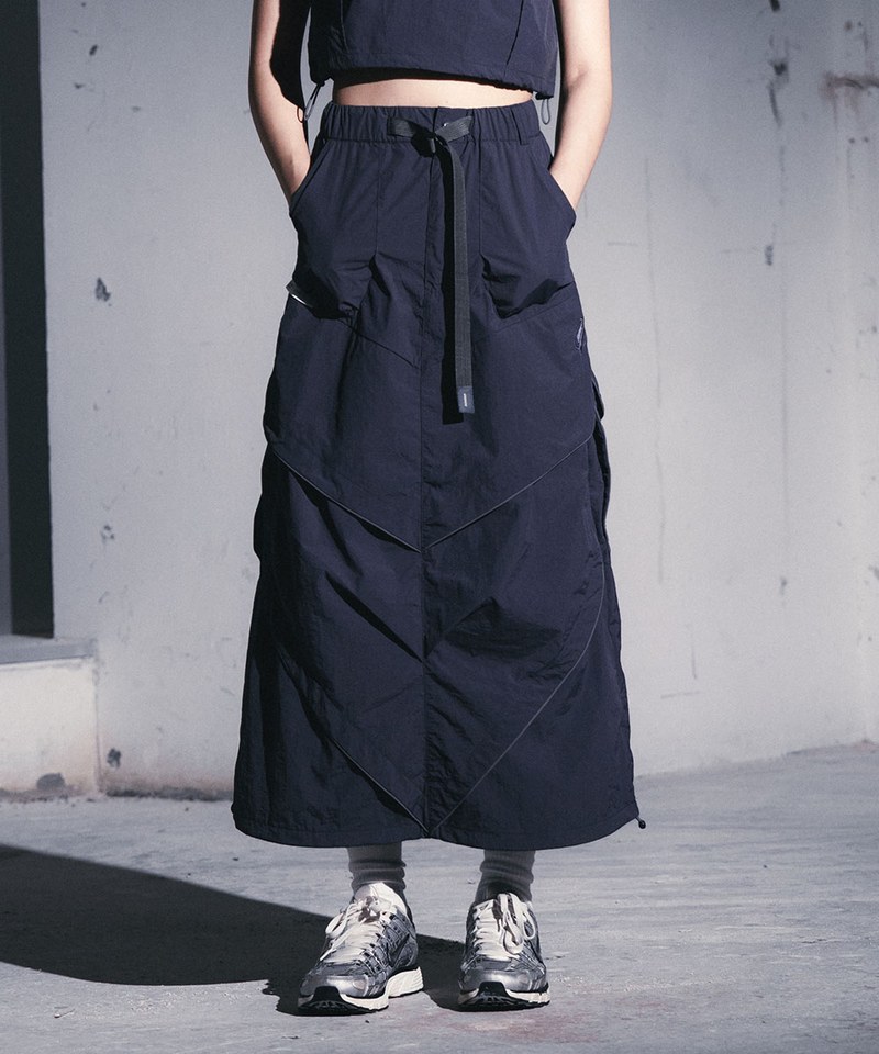 運動風半褶裙 Layer Loose Camber Cone Skirts