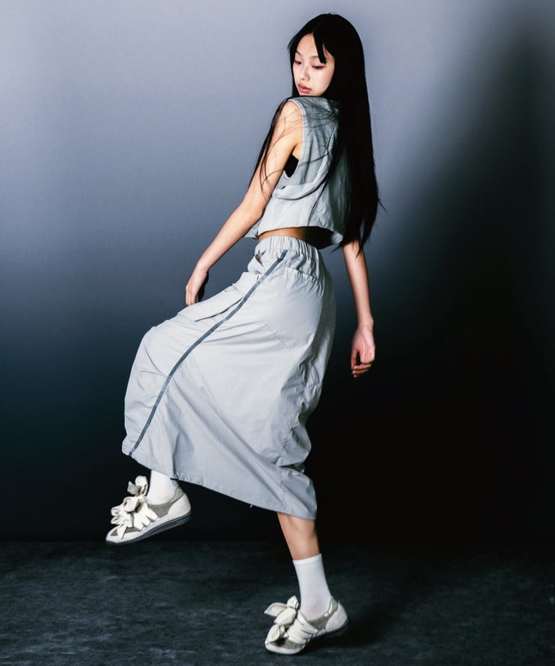 空氣感皺褶長裙 Driftline Cirrus Layer Skirt